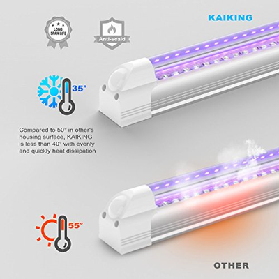 UV LED Black Light Fixture, KAIKING Heavy Duty 6W USB UV