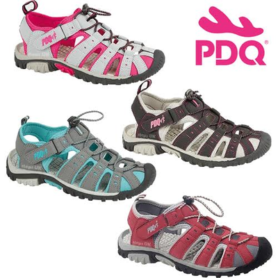 LADIES PDQ SUMMER SPORT ADVENTURE CLOSED TOE SANDALS WALKING TRAIL HOLIDAY SHOES