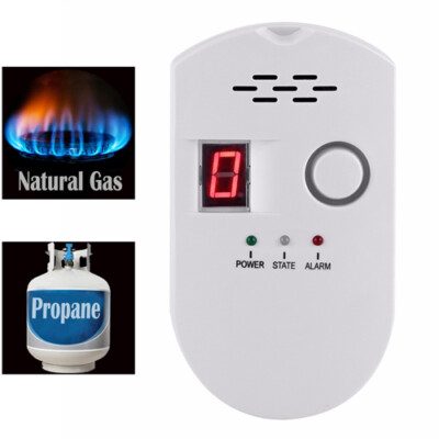 Home Plug-in Digital Coal/Natural Gas Detector Combustible Gas Leak Alarm K7R6