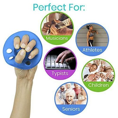 Vive Finger Exerciser and Hand Strengthener - Grip Stretcher Balls - Therapy