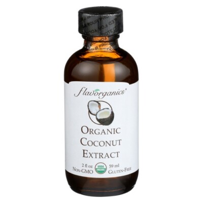 Organic coconut Extract  2 Oz By Flavorganics