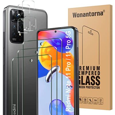 Wonantorna Pellicola Protettiva Compatibile con Xiaomi Redmi Note 11 Pro 5G Vetr