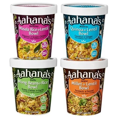 Lentils (Dal) & Rice Bowls (Kitchari) Prepared Meals- Ready to Eat Meals, Veg...