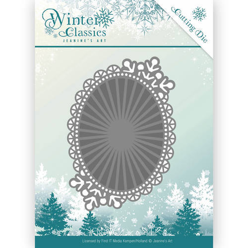 Stanzschablone - Jeanines Art - Winter Classics - Spiegel Oval