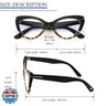 MMOWW Cat Eye Reading Glasses for Women - 3 Pairs Fashion Cute Blue Light Blocking Readers, Black Tortoise/Grey Tortoise/Red Powder +3.5