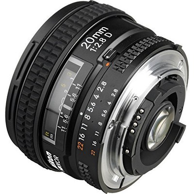 Nikon AF FX NIKKOR 20mm f/2.8D Fixed Zoom Lens +Auto Focus for Nikon DSLR Camera
