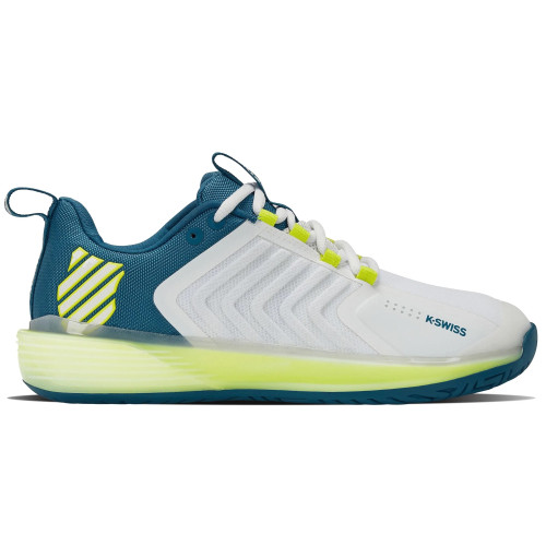 K-Swiss Ultrashot 3 Scarpe Da Tennis Da Uomo Brilliant White All Court