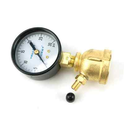 Yellow Jacket 78077 2'' Gas Test Gauge Unit, 0-15 lb., 3/4'' Pipe