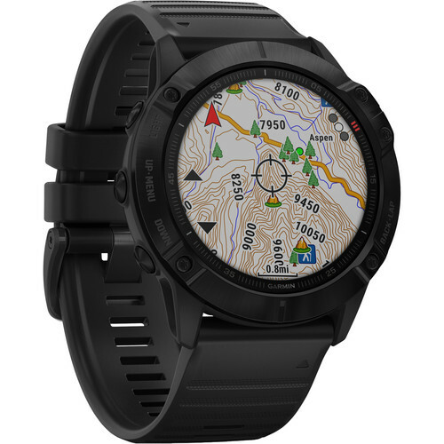 Garmin fenix 6X Pro, Black w/Black Band 753759232535 | eBay