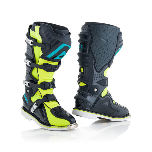 ACERBIS X MOVE 2.0 BOOTS FLUO YELLOW GREY BLACK HINGED