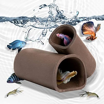 2 PCS Aquarium Decorations Cave-Pleco Cave-Fish Tank Decorations Fish Hideaways