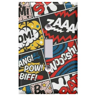 Comic Book Sound Effects - Light Switch Covers Home Decor Outlet