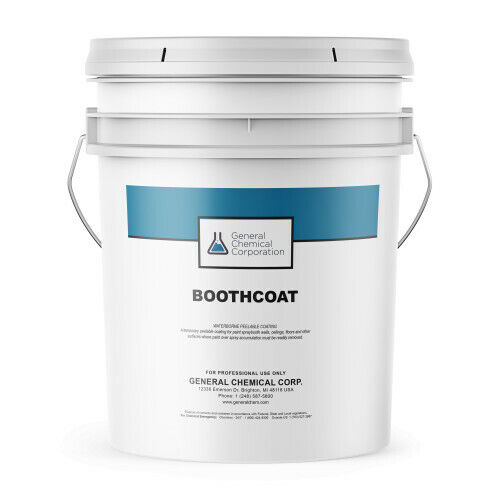 BOOTHCOAT 5140 - PEELABLE CLEAR PROTECTIVE COATING FOR SPRAY BOOTH 5 GALLONS