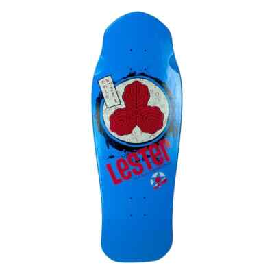 Tracker Lester Kasai Oak Leaf Skateboard Deck - 10 3/8'' x 30.5'' - BLUE
