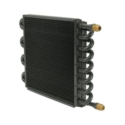Derale Tube and Fin Engine Oil Cooler 15300 10'' x 12.5'' -8 AN Inlet/Outlet