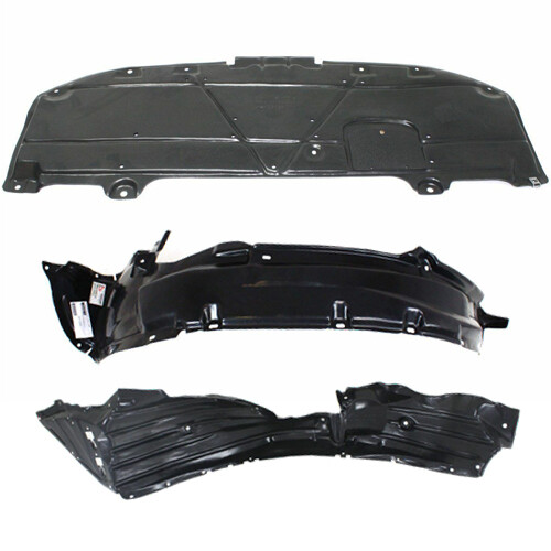 New Front Fender Liner & Undercover Splash Guard Set For 1418 Mazda 3