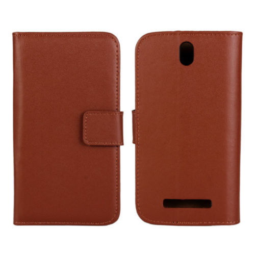 Marrón Caso/cubierta para HTC One