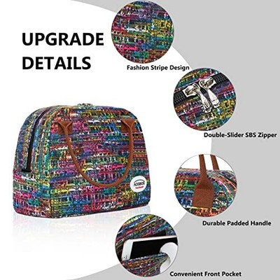 Aosbos Lunch Bag Women Insulated Lunch Cooler Bag Lunch Box Reusable Lunch Tote