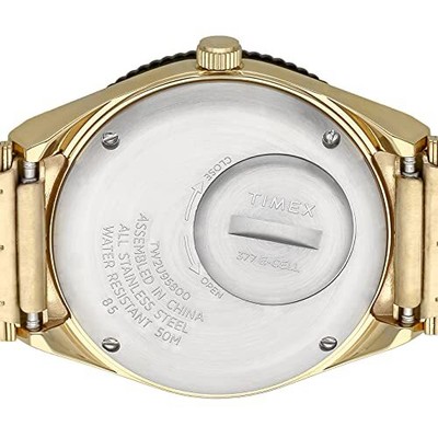 Pre-owned Timex Watch  Q Cream Dial Tw2u95800 Yellow Gold 138