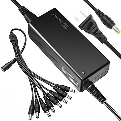 Gonine 12V Security CCTV Camera Power Supply with 8-Way Power Splitter Cable ...