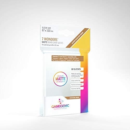 MATTE 7 Wonders Sleeves 67 x 103 мм GameGenic НОВИНКА