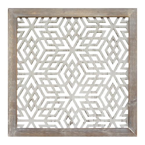 Motely Lane Wood Lattice Panel Hanging Interior Wall Art Home Decor