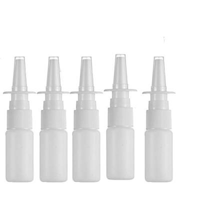 20ML White Empty Plastic Nasal Spray Bottles Pump Sprayer Mist Nose Spray 