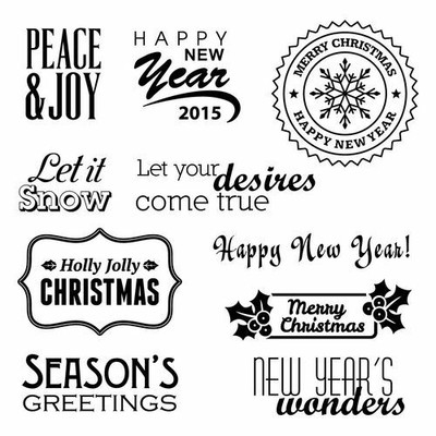 Motiv-Stempel Phrases Grüße Sprüche Weihnachten Xmas ScrapBerrys SCB4906009b