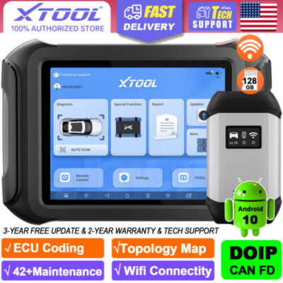 2024 XTOOL D9S FCA WIFI Scanner Auto Diagnostic Scan Tool Topology E.CU Coding