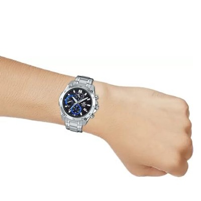 Pre-owned Casio Edifice Chronograph Black Dial Men's Watch - Efr-557cd-1avudf(ed472)