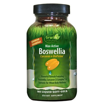Max-Active Boswellia Curcumin + BioPerine  90 Softgels