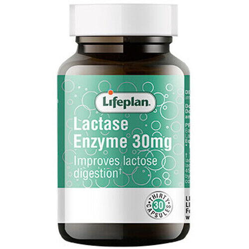 Lifeplan Lactase Enzyme 30 Capsules - Improves Lactose Digestion