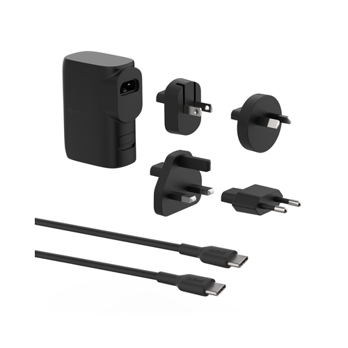 BELKIN HYBRID WALL CHARGER 25W + POWER BANK 5K + TRAVEL ADAPTER KIT, USB-C&USB-A