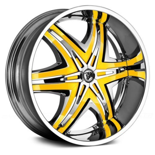 30 inch 30x10 Diablo Elite Chrome wheels rims 5x5 5x127 +15 | eBay