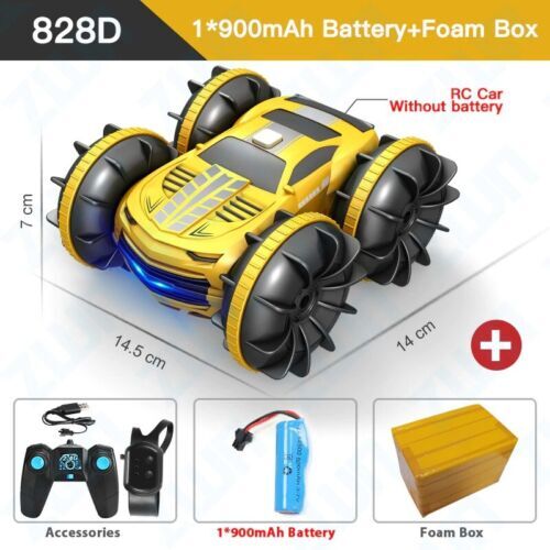 RC Car 2.4GHz Remote Control Boat Waterproof 4WD Vehicle All Terrain Beach Toys