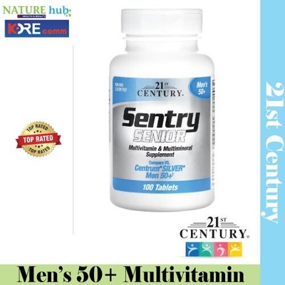 21st Century, Sentry Senior, Multivitamin & Multimineral Men's 50+ 100 Tablets