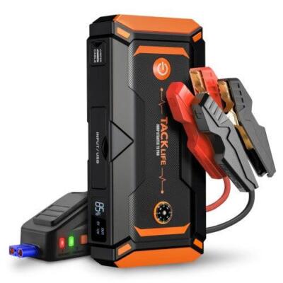 NEW, TACKLIFE T8 Pro 1200A Peak 18000mAh Jump Starter Power Bank with LCD Screen