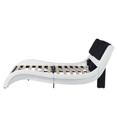 Queen Upholstered Platform Bed Frame W LED,Bluetooth,Backrest Vibration Massage