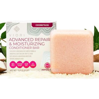 Viori Coconut Bliss Advanced Repair and Moisturizing Conditioner Bar - Made w...