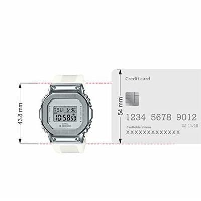 Pre-owned Casio G-shock For Women Digital White Dial Women's Watch Gm-s5600sk-7dr(g1104)