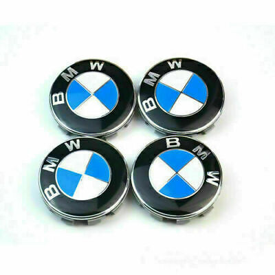 4pcs 68mm BMW Nabendeckel Radnaben Nabenkappen Radkappe Felgendeckel Embleme