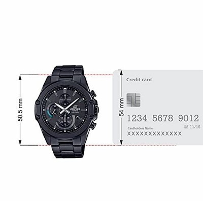 Pre-owned Casio Edifice Analog Black Dial Men Efr-s567dc-1avudf ( Ex508 )