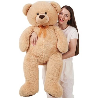  Giant Teddy Bear Big 4 Feet Stuffed Animal Stuffed Bear Baby 47 Inch Brown 01
