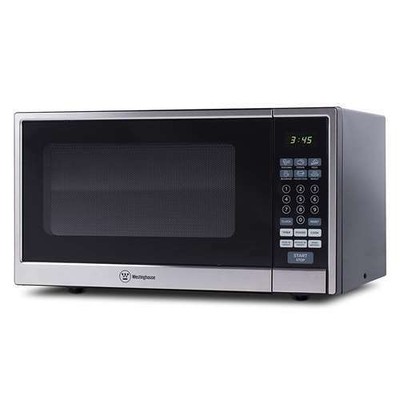 Westinghouse 1.1 Cubic Feet 1000 Watt Counter Top Microwave Oven, Silver (Used)