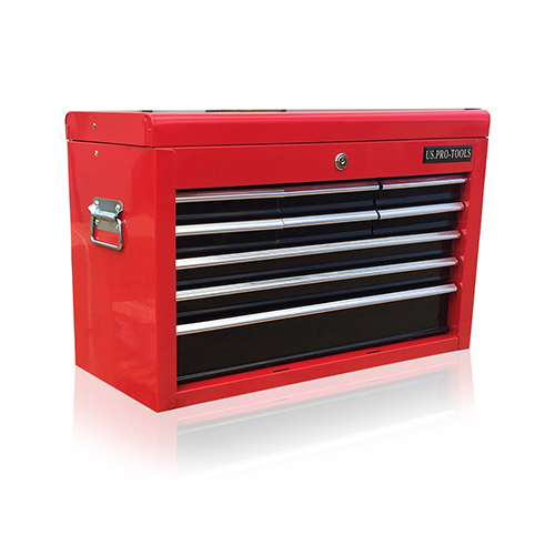382 US PRO TOOLS RED BLACK AFFORDABLE TOOL STORAGE CHEST BOX TOOL BOX