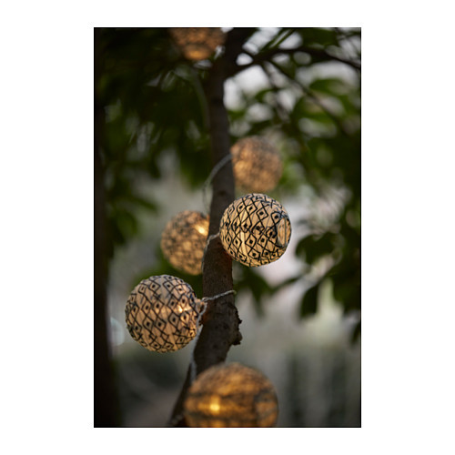 Solarvet Led Lighting Chain With 12 Lights Outdoor Solar Powered Ikea Of Sweden Amazon Co Uk Kitchen Home