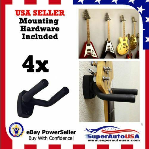 4-pack Guitar Hanger Hook Holder Wall Mount Display Acoustic Electric Us Stock