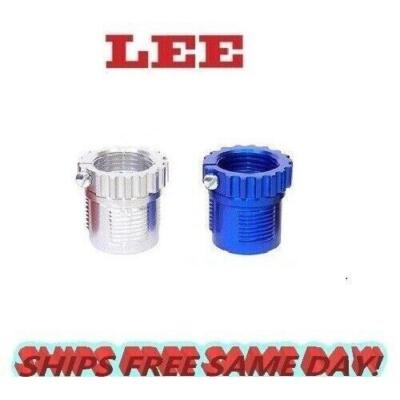 Lee Precision 2-pack of Spline Drive Breech Lock Bushings SILVER AND BLUE  90095