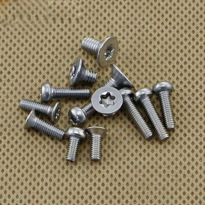 M1.6 Stainless Steel Torx T&TX Socket Countersunk Round Head Screw Bolts 50Pcs