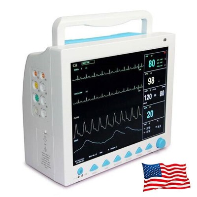 Portable Medical Patient Monitor 6-parameters ICU CCU Vital Sign Cardiac Machine